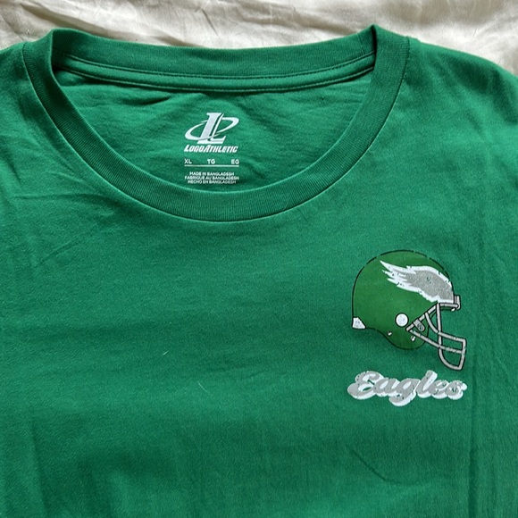 Philadelphia Eagles Fanatics Big & Tall Throwback Logo T-Shirt - Kelly Green XL - Picture 2 of 5